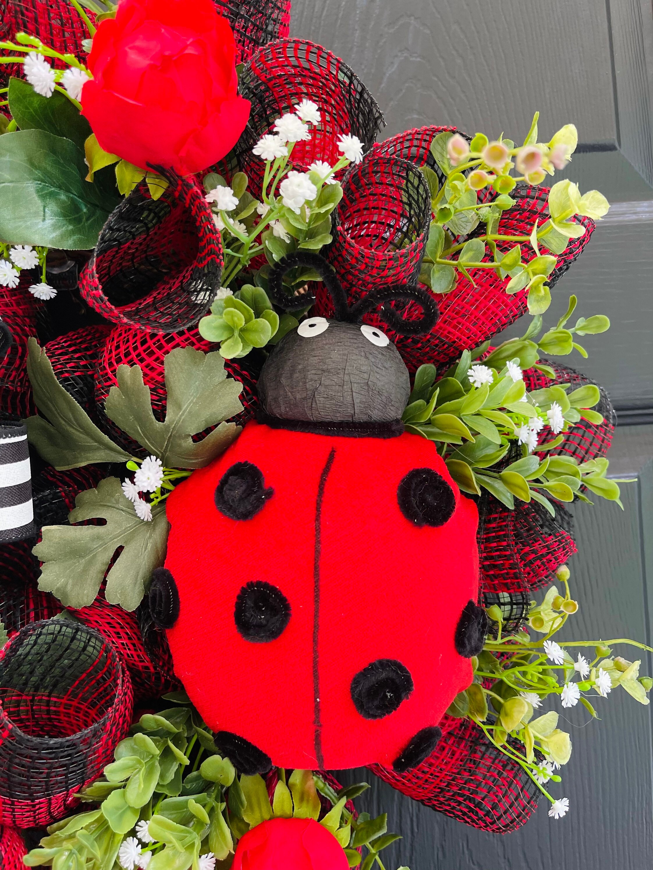 Ladybug Decoration for Front Door Ladybug Lover Home Decor Etsy