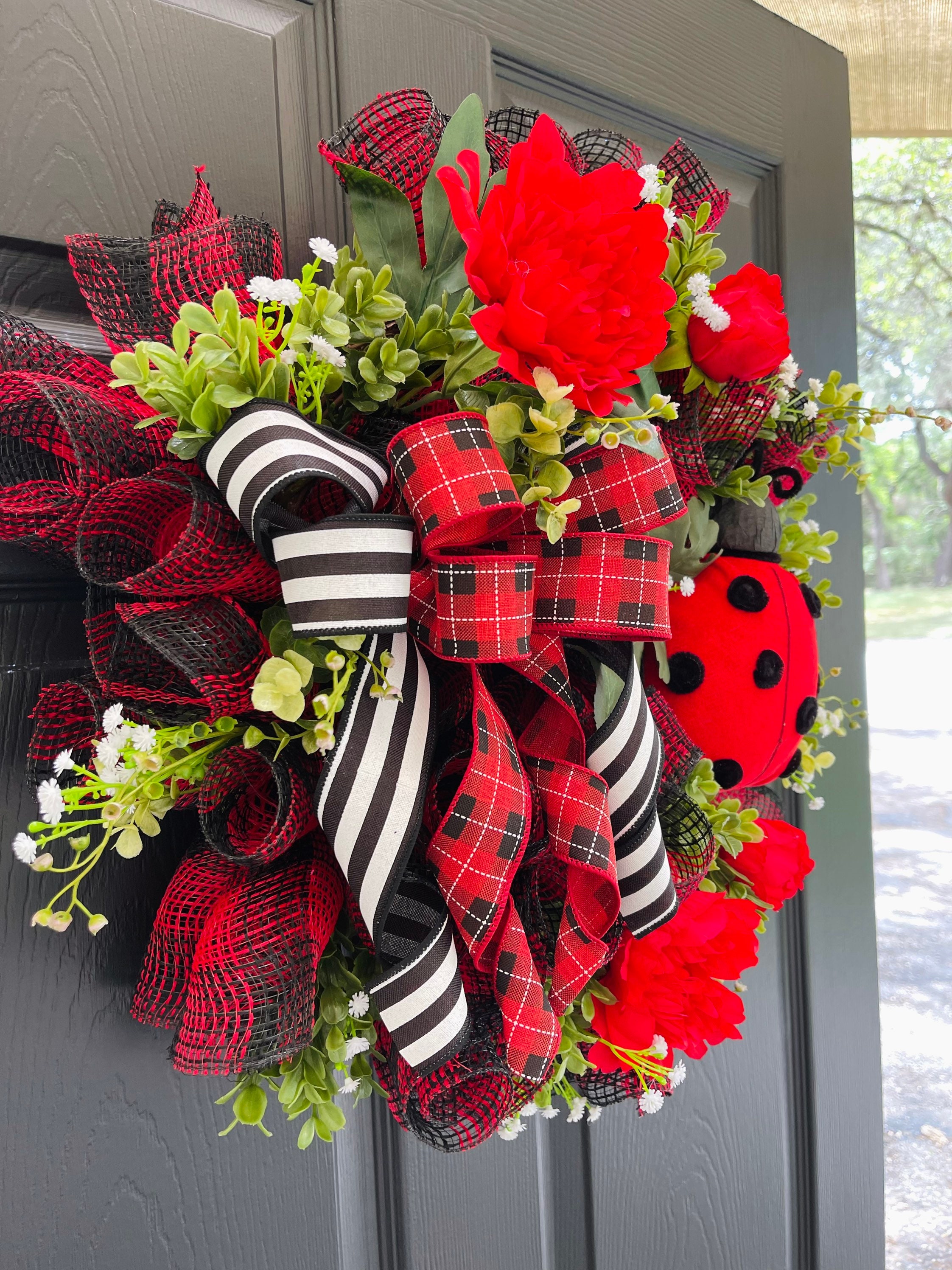 Ladybug Decoration for Front Door Ladybug Lover Home Decor Etsy