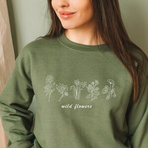 Wildflower Tshirt, Wild Flowers Shirt, Floral Tshirt, Flower Shirt, Gift for Women, Ladies Shirts, Best Friend Gift, Foster Women Shirt 1115