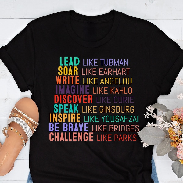 Feminist Icons T-shirt: Women's History Month Tee