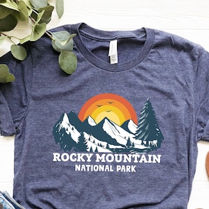 Rocky Mountain Shirt, Rocky Mountain National Park Shirt, Rocky Mountain Park Camping Shirt, Rocky Mountain Hiking Shirt, Sport Tee ,RS279