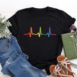 Heartbeat T Shirt - Etsy