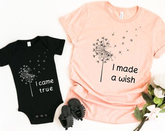 I Made a Wish Matching Shirt: Mommy and Me Family Sweatshirt