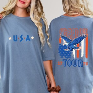 Eagle Born Free Shirt for 4th of July, Comfort Colors July Shirt, Eagle Graphic Tee, Conservative Shirt, Freedom Shirt, Retro America Shirt