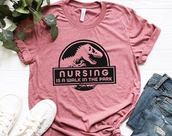 Nursing Walk in the Park, Nursing School Tee, Nursing School Tee, Nurse Shirt, Funny Nursing Shirt, Registered Nurse Shirts - RS230