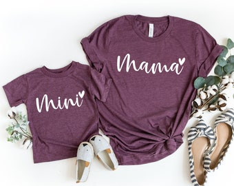 Mama Shirt, Mama and Mini Shirts, Daddy Mini Shirts, Mom and Baby sweater, Mama Sweater, Mama Crewneck, Gift for Mom, Father's Day Gift