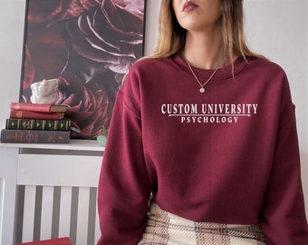 Custom College Sweatshirts, Custom University Sweatshirt, Custom Design University Sweatshirt, Personalized College Program Shirt,RS297