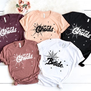 Retro Halloween Bachelorette Party Shirts: Western Bridal Theme