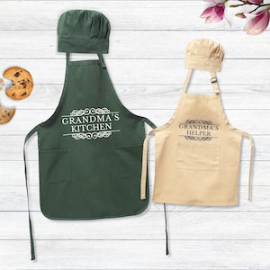 Grandma's Kitchen and Helper Aprons: Baking Gift