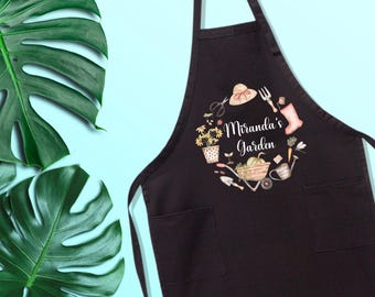 Custom Gardening Apron: Personalized Garden Accessories Gift