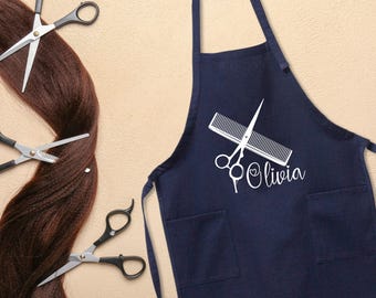 Personalized Hairstylist Apron: Salon Hair Dresser Gift