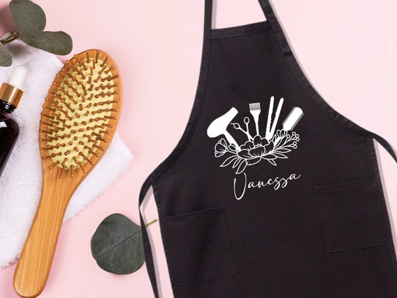 Personalized Hair Stylist Apron: Custom Hairdresser Gift