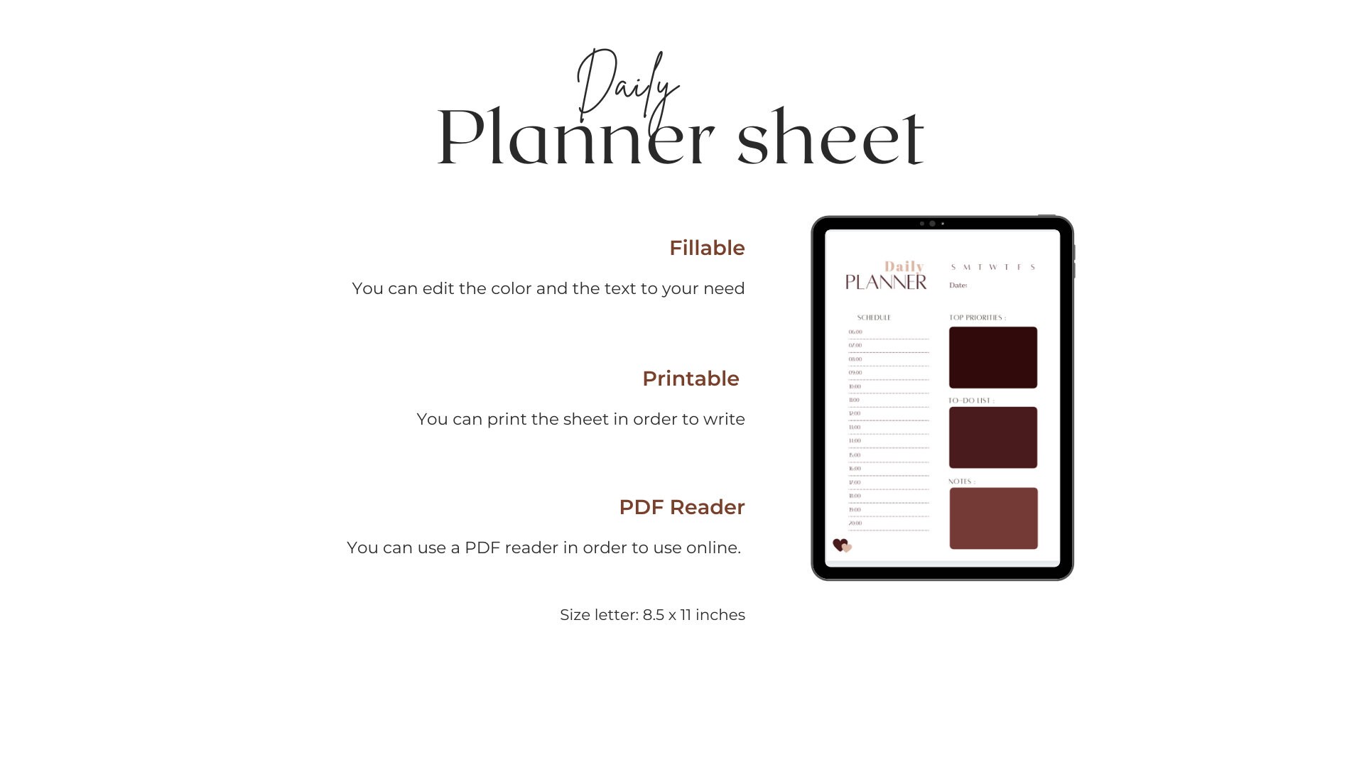 daily-planner-printable-sheet-schedule-to-do-list-top-etsy