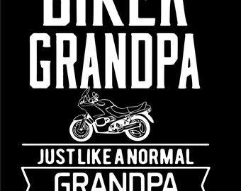 Biker Grandpa SVG, EPS, JPG