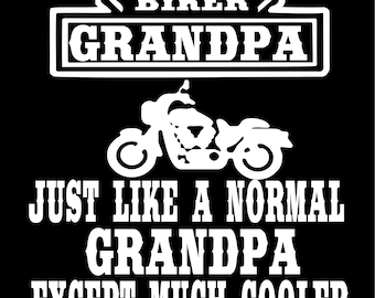 Biker Grandpa SVG, EPS, JPG
