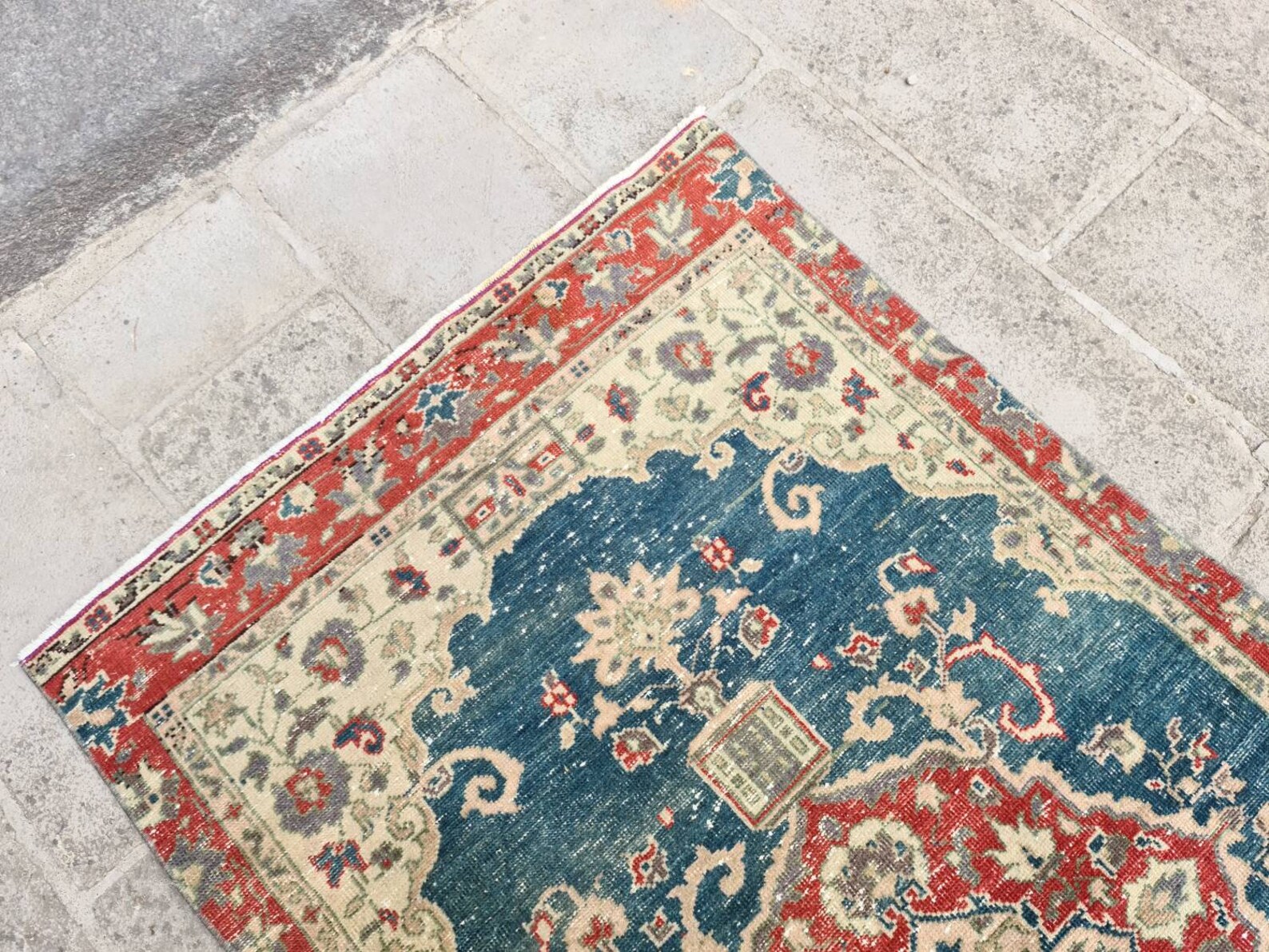 Vintage Green Rug Green Runner Rug Old Turkish Rug Oriental Etsy