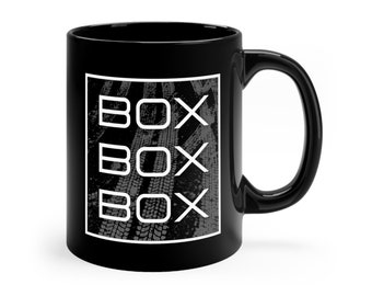 Box Box Box Mug, Racing Coffee Mug, Motorsport Racing Gift 11oz or 15oz Ceramic Cup Gift For Him or Her, Box x3, Pit Stop, Father's Day Gift