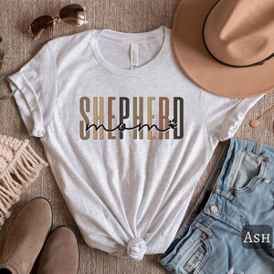 Shepherd Mom Shirt, German Shepherd T-shirt Gift For Her, GSD Mom, Shepherd Dog Gift, Police Dog, Gift For GSD Mama, Shepherd Mom Tee Ash