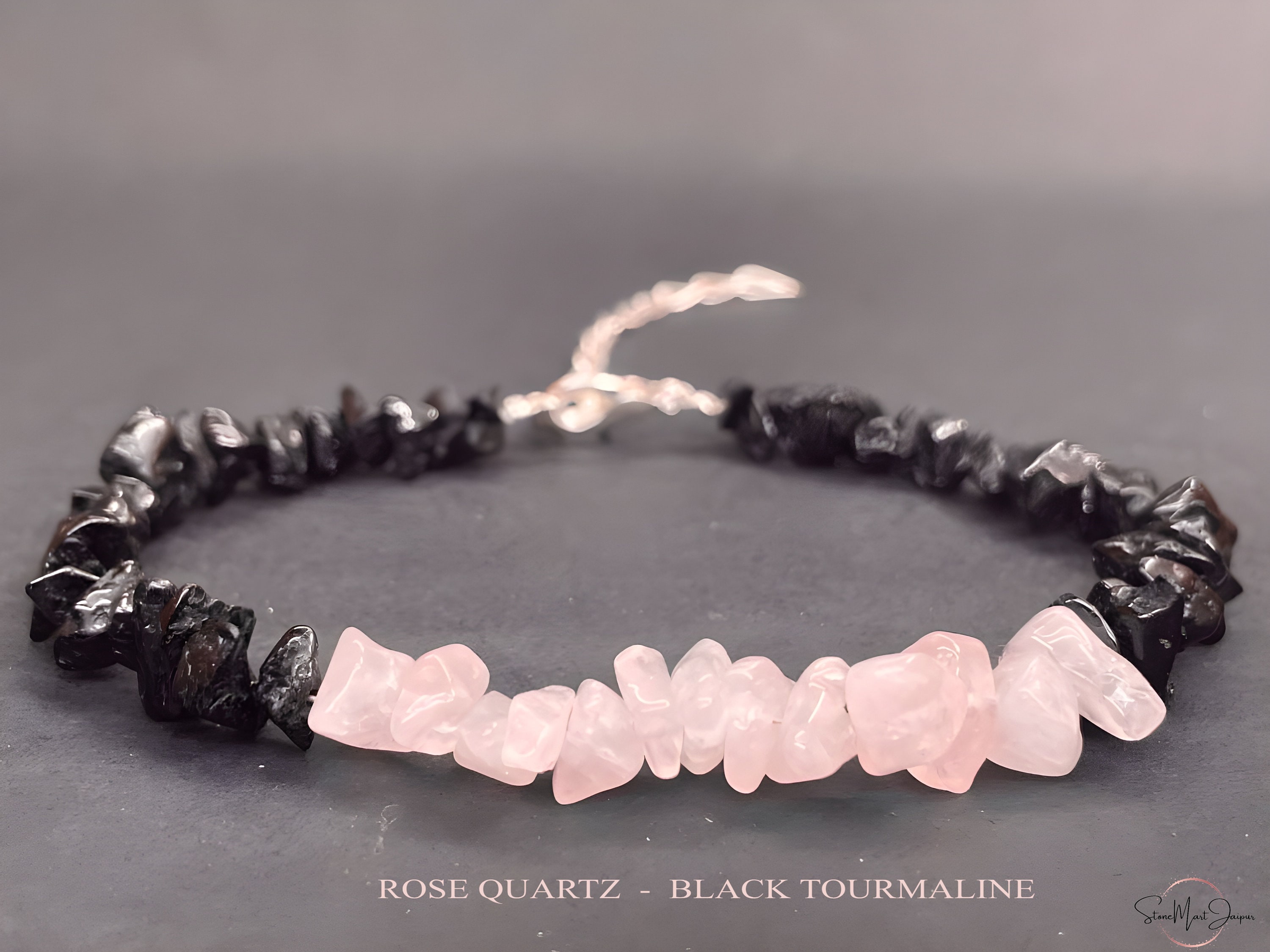 Emerald & Black Tourmaline Bracelet with Triskele Charm – RockMama.com