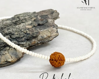 Rudraksha Bracelet, Shiva Jewelry, Negative Energy Protection Bracelet, Ajna Chakra Bracelet, Stack Bracelet, Best Men Gift