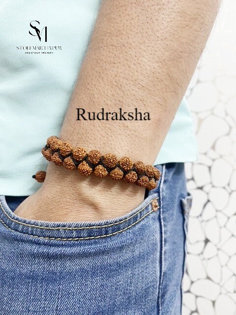 Puma Diamond Gold Primium Rudraksha Bracelate – Belachi