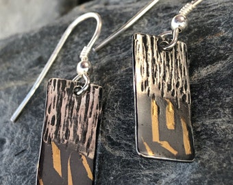 Keum Boo Silver & 24k Gold Earrings