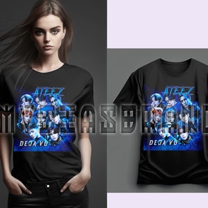 ATEEZ Deja vu, Ateez Tour 2023 Shirt, Ateez Shirt Merch , Atiny Gift, Ateez Halazia