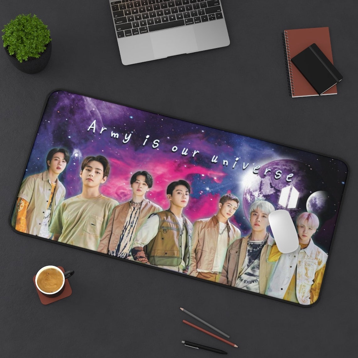 BTS Merch Bts Mouse Pad Jungkook V Bangtan My Universe Etsy UK
