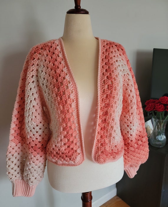 Crochet Hexagon Cardigan - Etsy