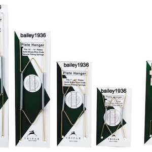 Plate Hanger CHOICE 5 Sizes ECONOMY Brass Wire Wall Display QUALITY