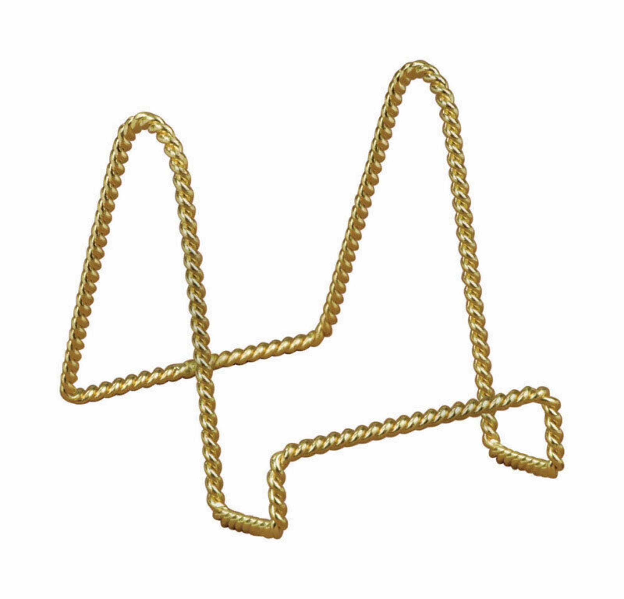 Small gold easels; Brass display stands – HelloPosh