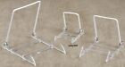 CHOICE - Adjustable Acrylic Wire Display Stand Easel Small Medium Large Black or Clear for Books Art Plates Bowls Platters Tiles Photo