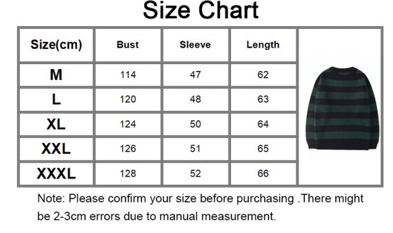 size chart sweater pull and bear