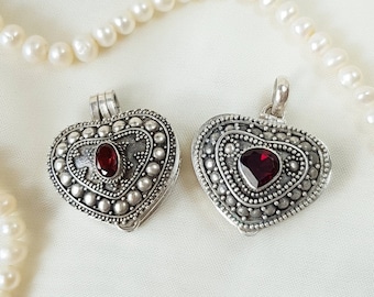 Heart Locket Pendant 925 Sterling Silver
