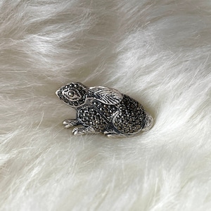 Vintage Bunny Rabbit Brooch Sterling Silver, Cute Rabbit Brooch, Easter Gift, Animal Jewelry, Gift for Daughter, Gift for Her, Animal Brooch