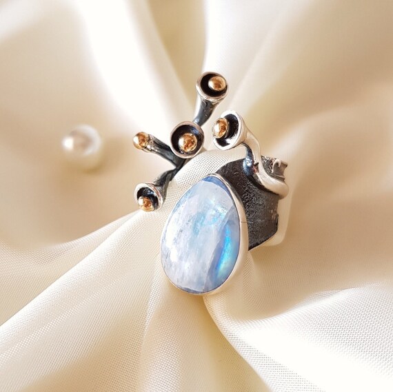Healing crystal band ring deals