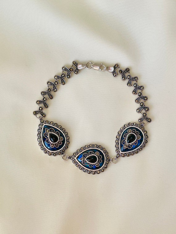 Pulsera De Plata De Ley Sol Y Luna - Diseño Con Concha De Abulón, Ajustable 7+2 Pulgadas