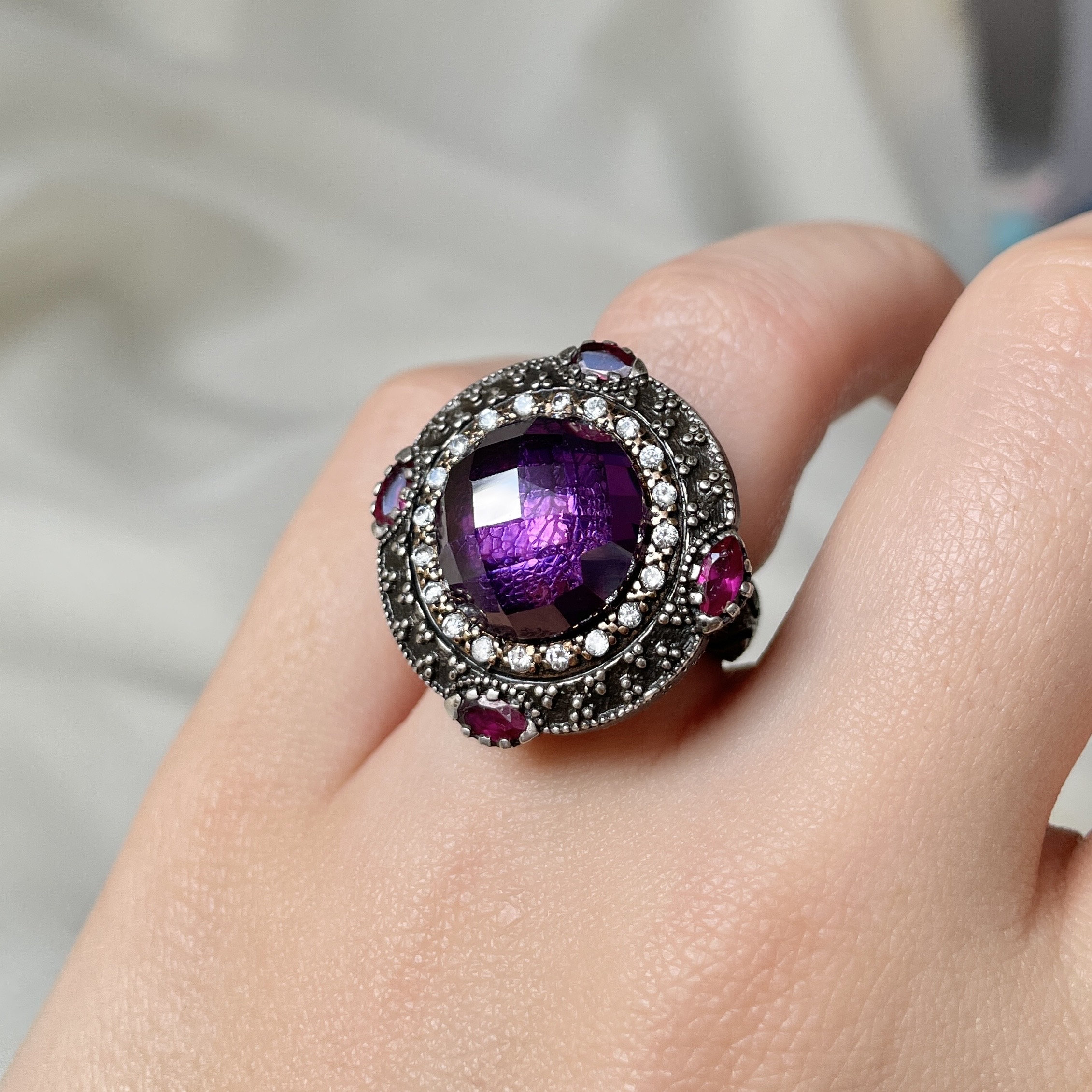 Amethyst jewelry sets hot sale