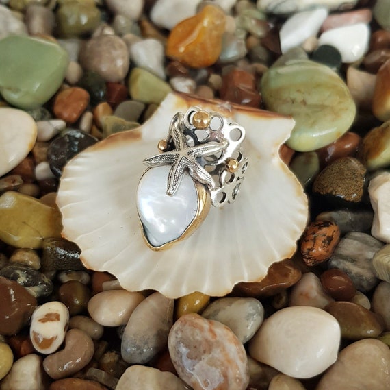 Sterling silver freshwater pearl ring best sale