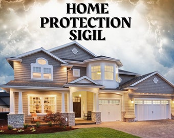 Shield Your Home From Danger, Negativity & Psychic Attacks | Sigil Magick Grimoire Page | Home Protection Sigil Spell