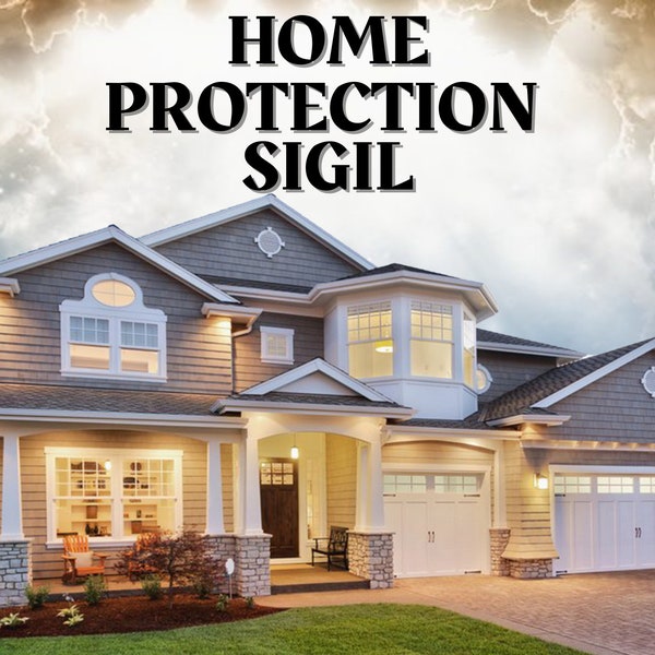 Shield Your Home From Danger, Negativity & Psychic Attacks | Sigil Magick Grimoire Page | Home Protection Sigil Spell