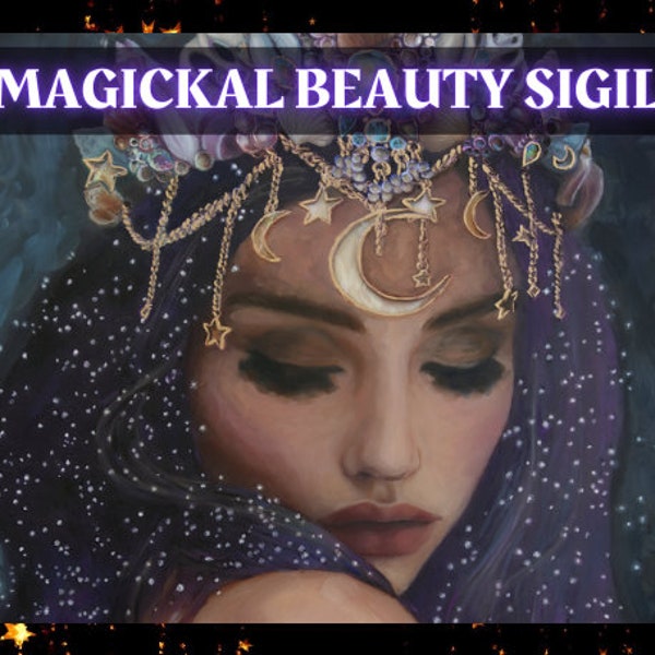 Beauty Sigil | Sigil Magick Grimoire Page | Manifest Beauty Inside & Out