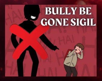 Banish Your Bully: Sigil Magick Grimoire Page | Bully be Gone Sigil | Defense Magick