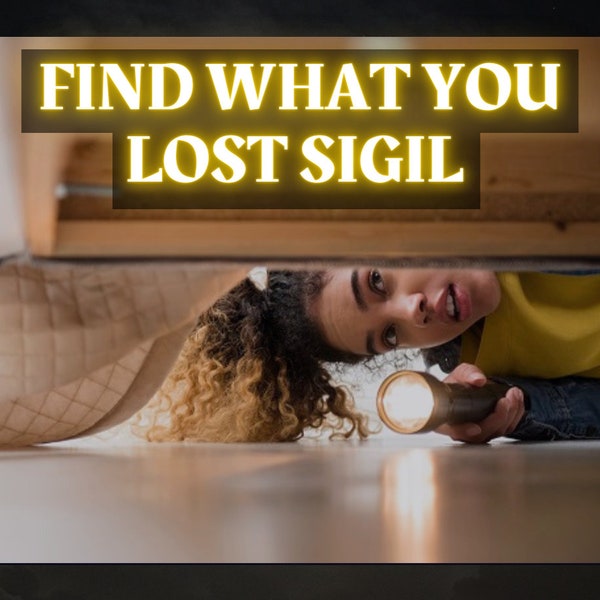 I Found It Sigil: Sigil Magick Grimoire Page | Recover a Lost Item Sigil | Find What You Lost Sigil