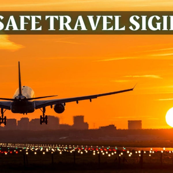 Stay Safe & Protected When You Travel | Sigil Magick Grimoire Page | Safe Travel Sigil