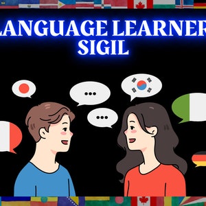 Language Learner Sigil: Sigil Magick Grimoire Page
