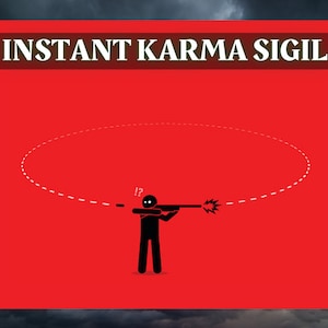 Instantly Repel Curses Put On You: Sigil Magick Grimoire Page | Instant Karma Sigil