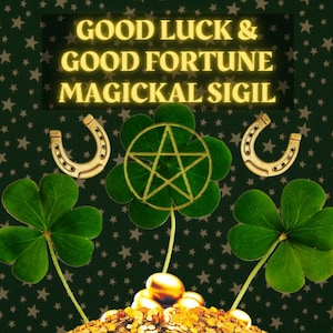 Manifest Good Luck & Fortune | Sigil Magick Grimoire Page