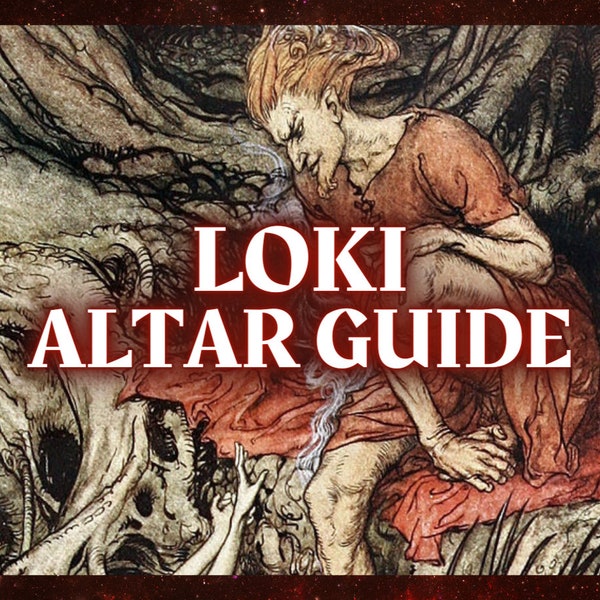 How to Work With the Norse God of Mischief & Trickery: Loki Evocation Guide | Loki Grimoire Printable | Loki Altar Guide