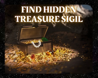 Manifest Geld aus unerwarteten Quellen: Sigil Magick Grimoire Seite | Finde versteckten Schatz Sigil
